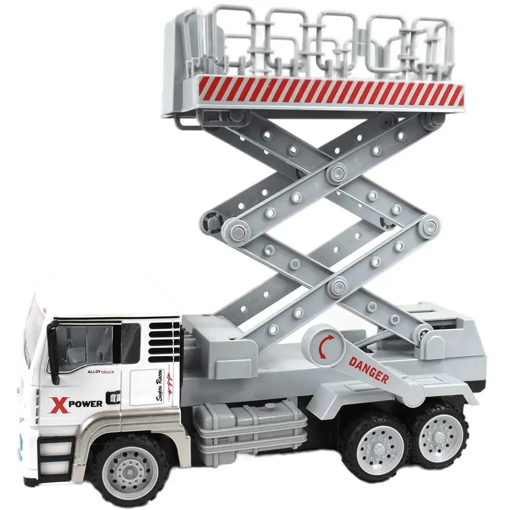 imagen de Camión de carga con cabina de metal RC a control remoto con efectos de luz 27MHz escala 1/12 32cm 3