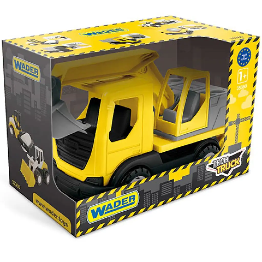 imagen de Camión de carga con pala Tech Truck en caja de 27 cm - Wader 1