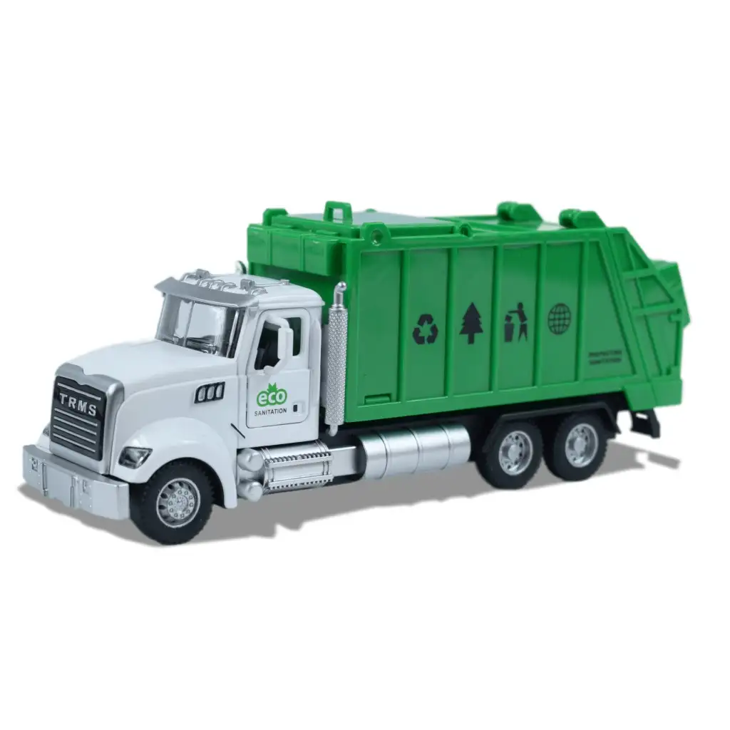 imagen de Camión de Carga Pesada: Camión de reciclaje de metal con puertas abiertas y cubo 1/36 3