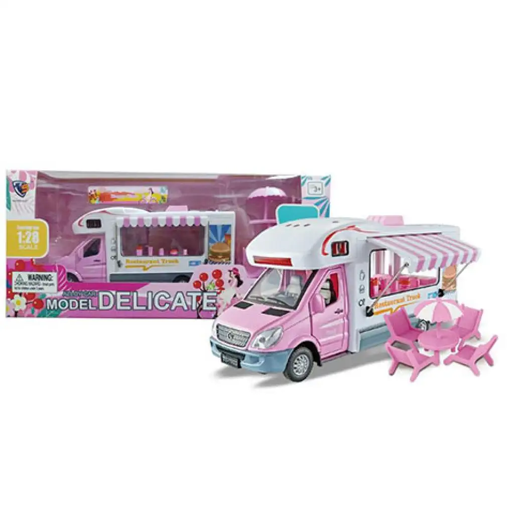 imagen de Camión de comida rosa a tracción trasera 1/28 1