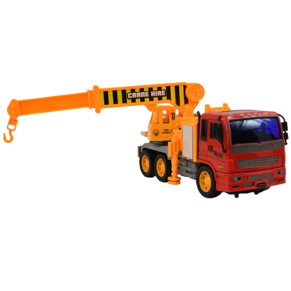 imagen de Camión de construcción: Camión grúa con diseño de rueda de impulso de 19 cm 4