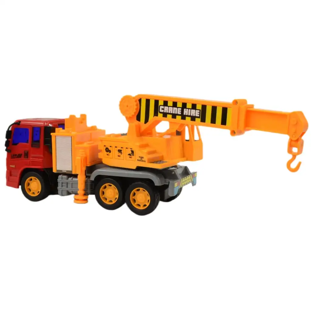 imagen de Camión de construcción: Camión grúa con diseño de rueda de impulso de 19 cm 7