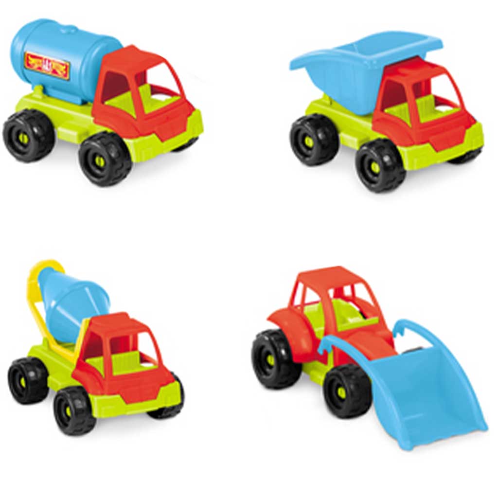 imagen de Camión de construcción de plástico de 25 cm de varios tipos 1 unidad - Mondo Toys 1