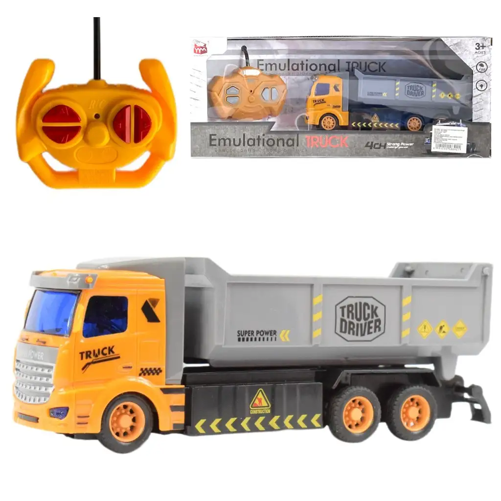 imagen de Camión de construcción RC a control remoto con luz 1/48 27MHz 20cm 1