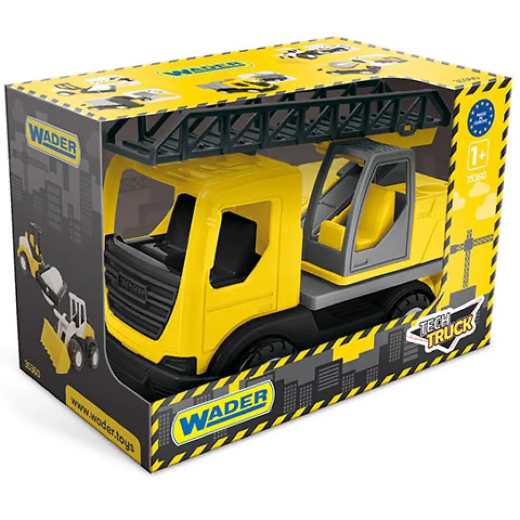 imagen de Camión de Escalera Tech Truck en caja 23cm - Wader 1