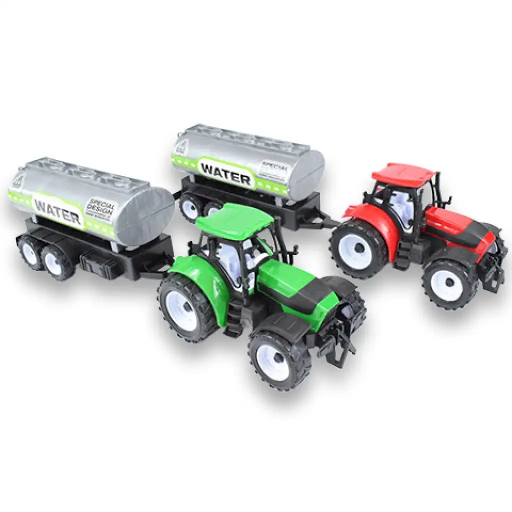 imagen de Camión de granjero: Tractor con tanque de agua en dos versiones de 41 cm 2
