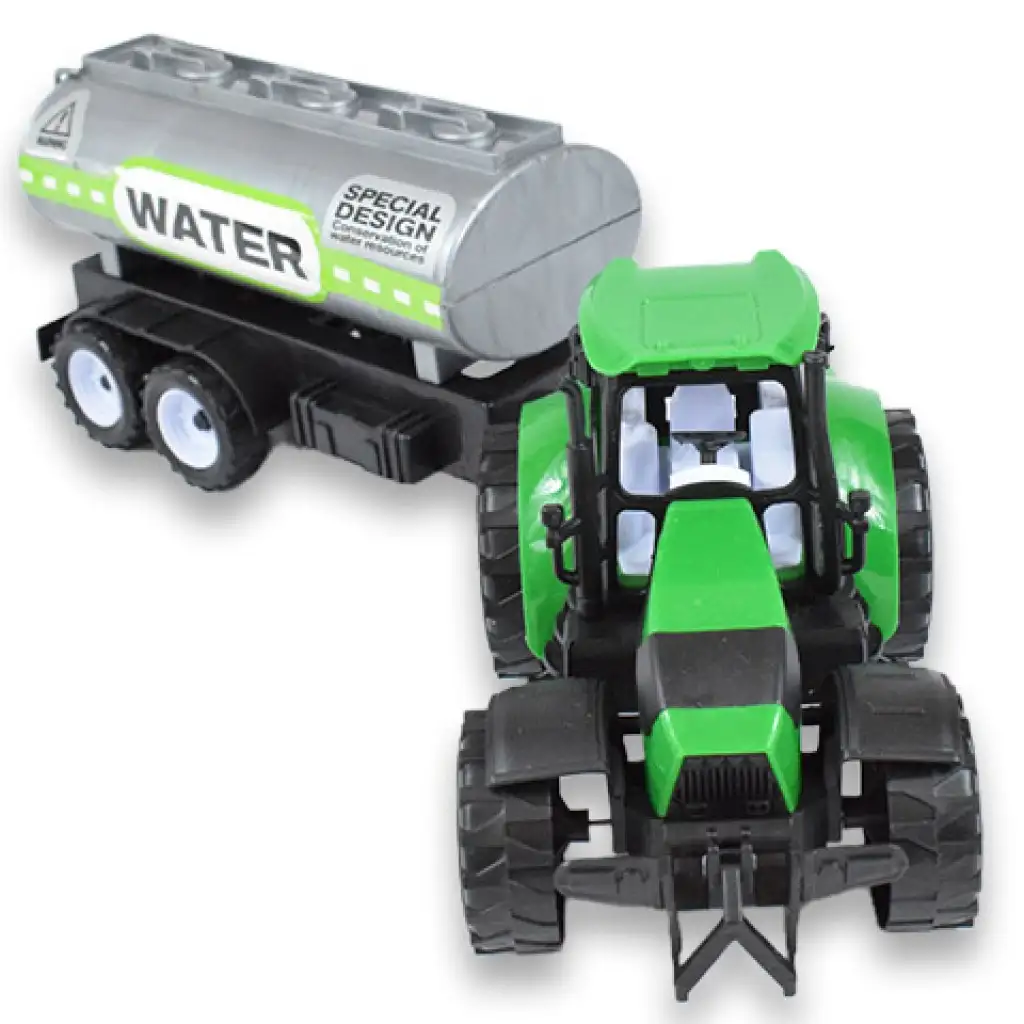 imagen de Camión de granjero: Tractor con tanque de agua en dos versiones de 41 cm 4