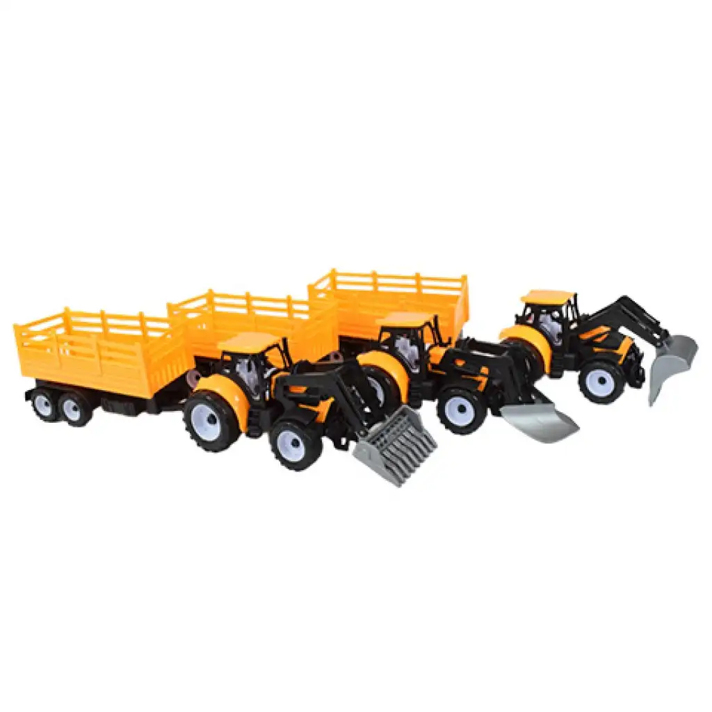 imagen de Camión de Ingeniería: Excavadora tractor con remolque de dos ejes de 45cm 2
