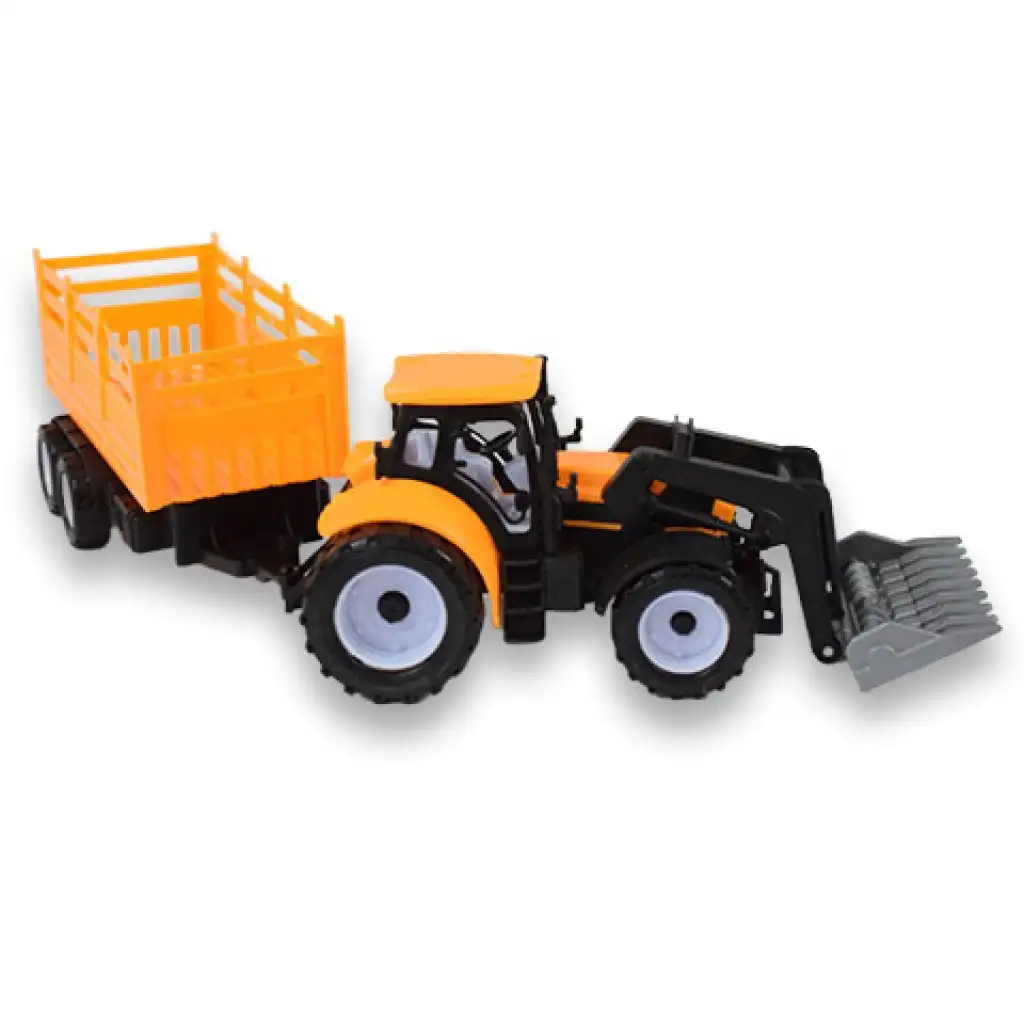 imagen de Camión de Ingeniería: Excavadora tractor con remolque de dos ejes de 45cm 4