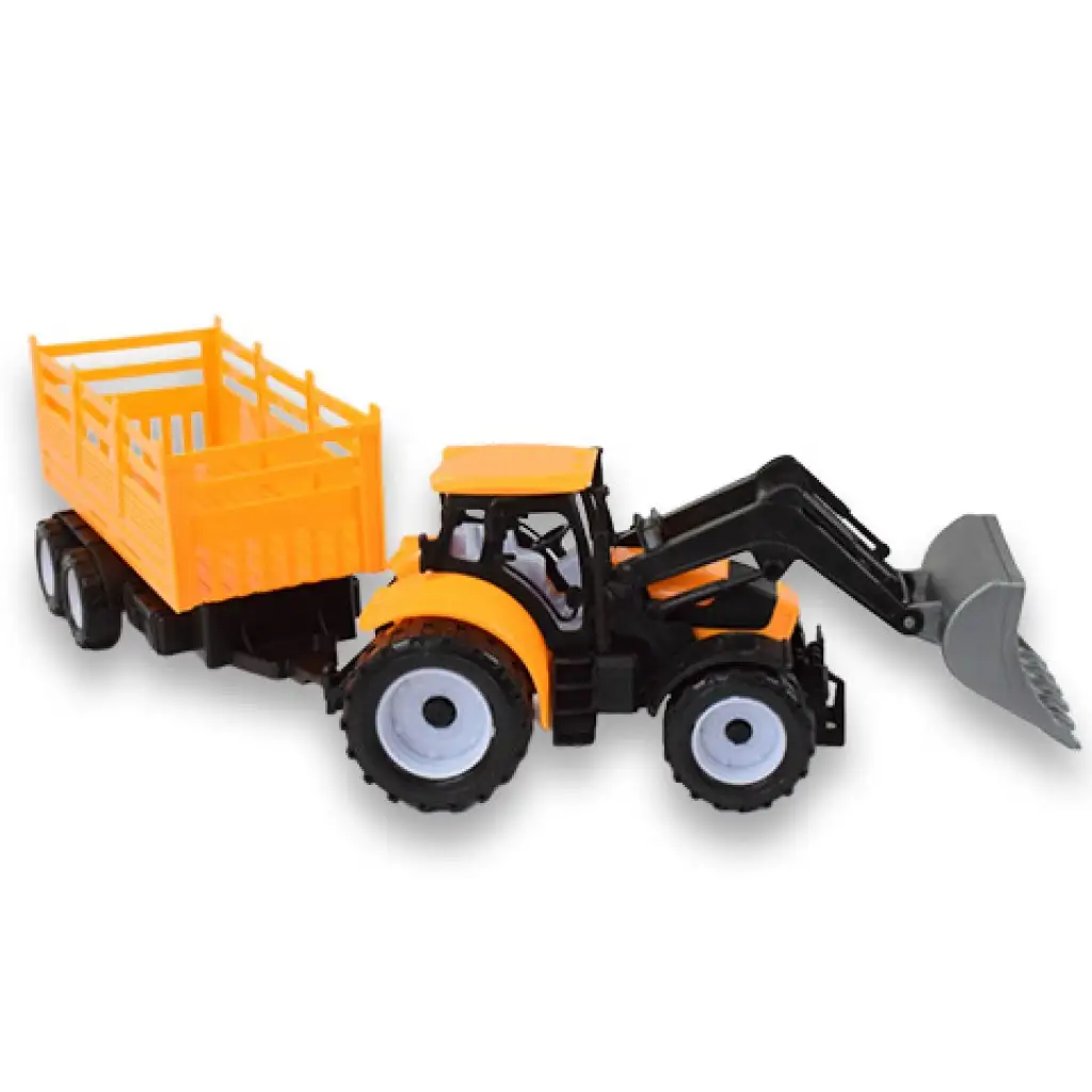 imagen de Camión de Ingeniería: Excavadora tractor con remolque de dos ejes de 45cm 5