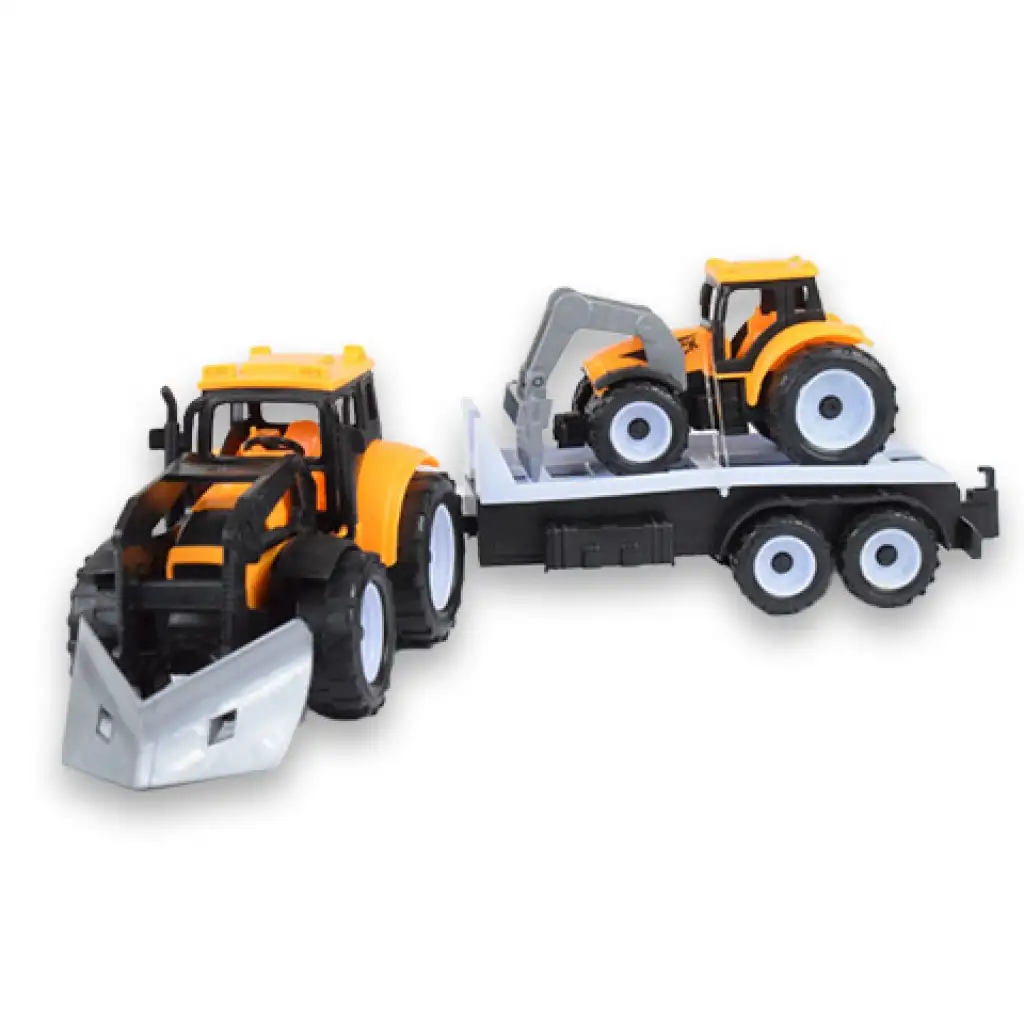 imagen de Camión de Ingeniería: Set de maquinaria de dos piezas con remolque de troncos y tractor con remolque 2