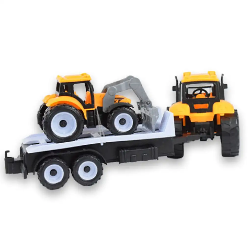imagen de Camión de Ingeniería: Set de maquinaria de dos piezas con remolque de troncos y tractor con remolque 3