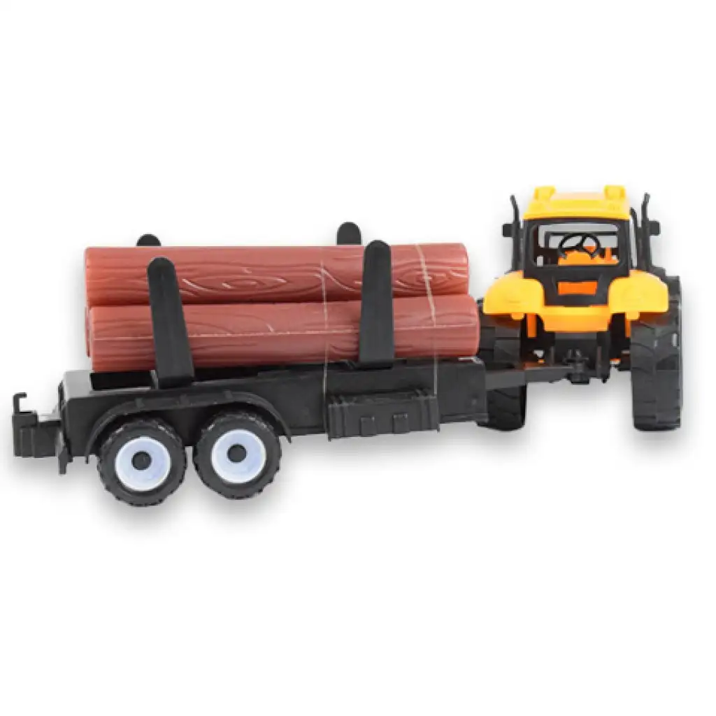 imagen de Camión de Ingeniería: Set de maquinaria de dos piezas con remolque de troncos y tractor con remolque 5