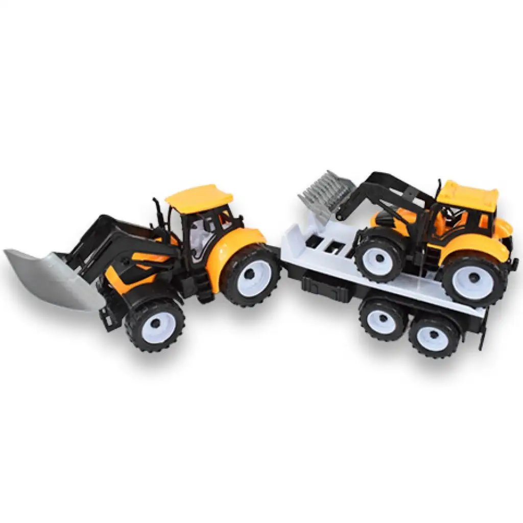 imagen de Camión de Ingeniería: set de tractor de 2 piezas con remolque y máquina de trabajo de 46cm 3