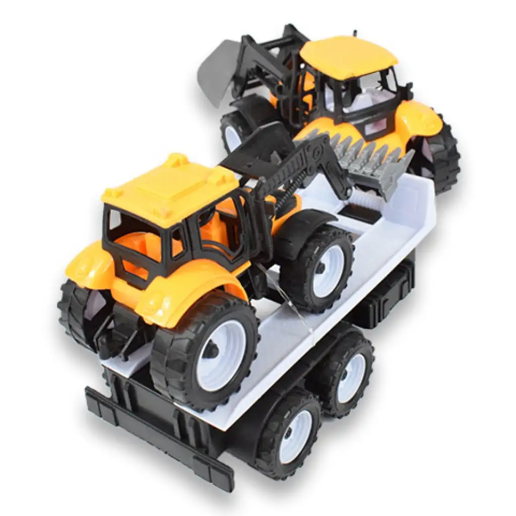imagen de Camión de Ingeniería: set de tractor de 2 piezas con remolque y máquina de trabajo de 46cm 4