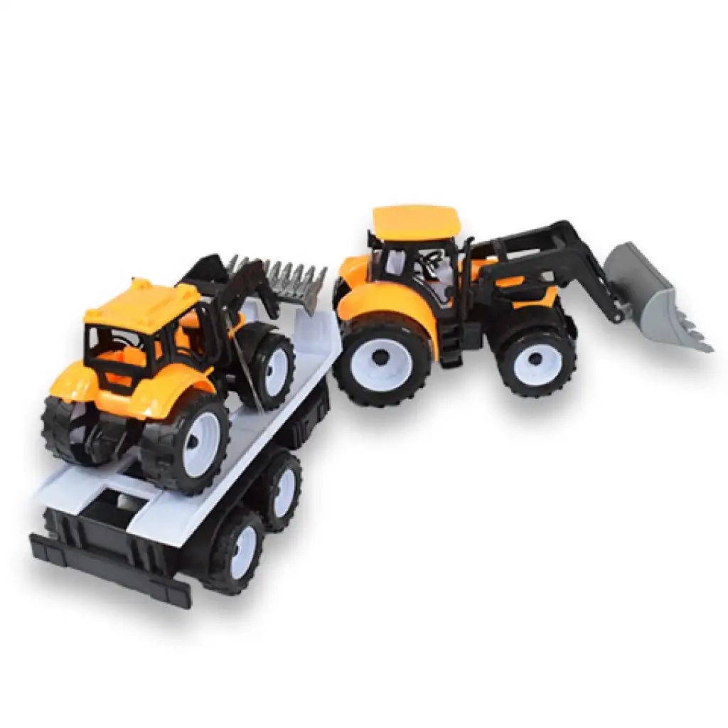 imagen de Camión de Ingeniería: set de tractor de 2 piezas con remolque y máquina de trabajo de 46cm 6
