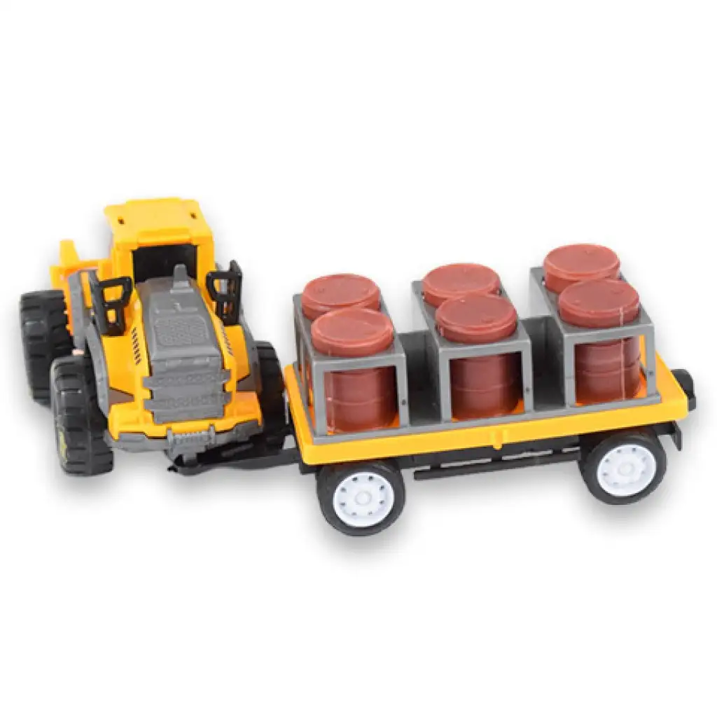 imagen de Camión de Ingeniería: Tractor con barriles de aceite y remolque de 24cm 2
