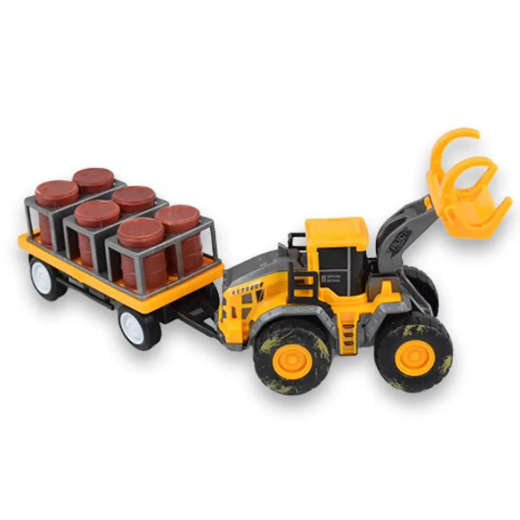 imagen de Camión de Ingeniería: Tractor con barriles de aceite y remolque de 24cm 3