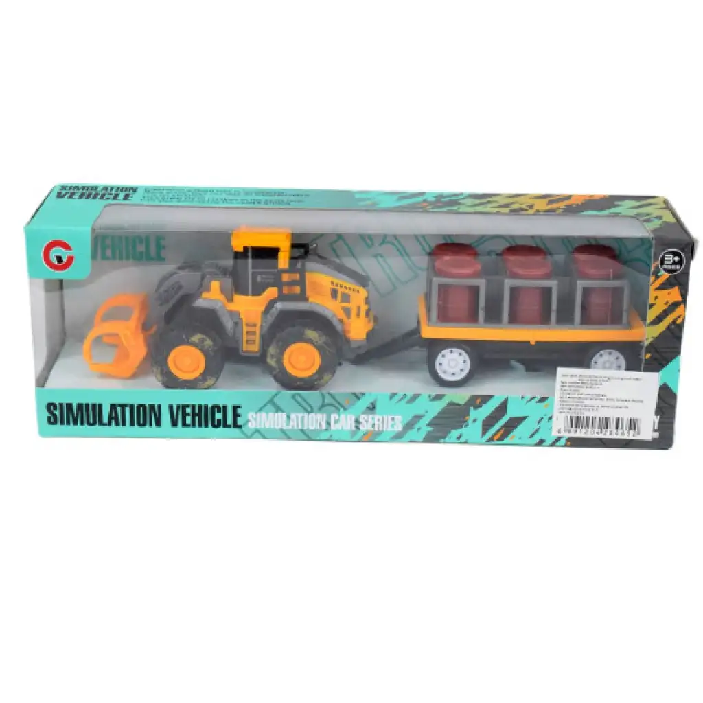 imagen de Camión de Ingeniería: Tractor con barriles de aceite y remolque de 24cm 4