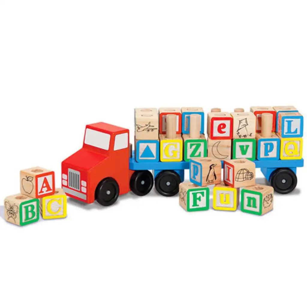 imagen de Camión de madera transportador de letras - Melissa & Doug 2