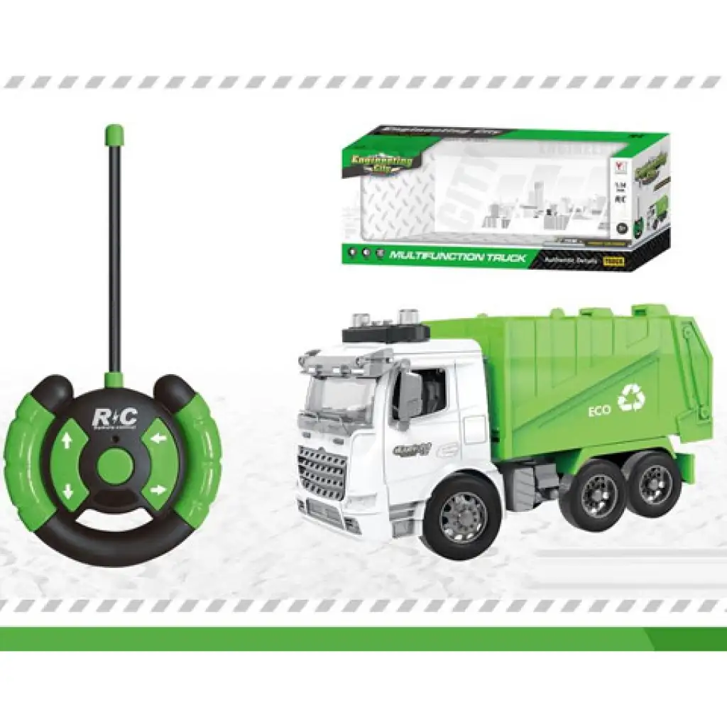 imagen de Camión de recogida de basura selectiva RC con control remoto y luz 1/14 1