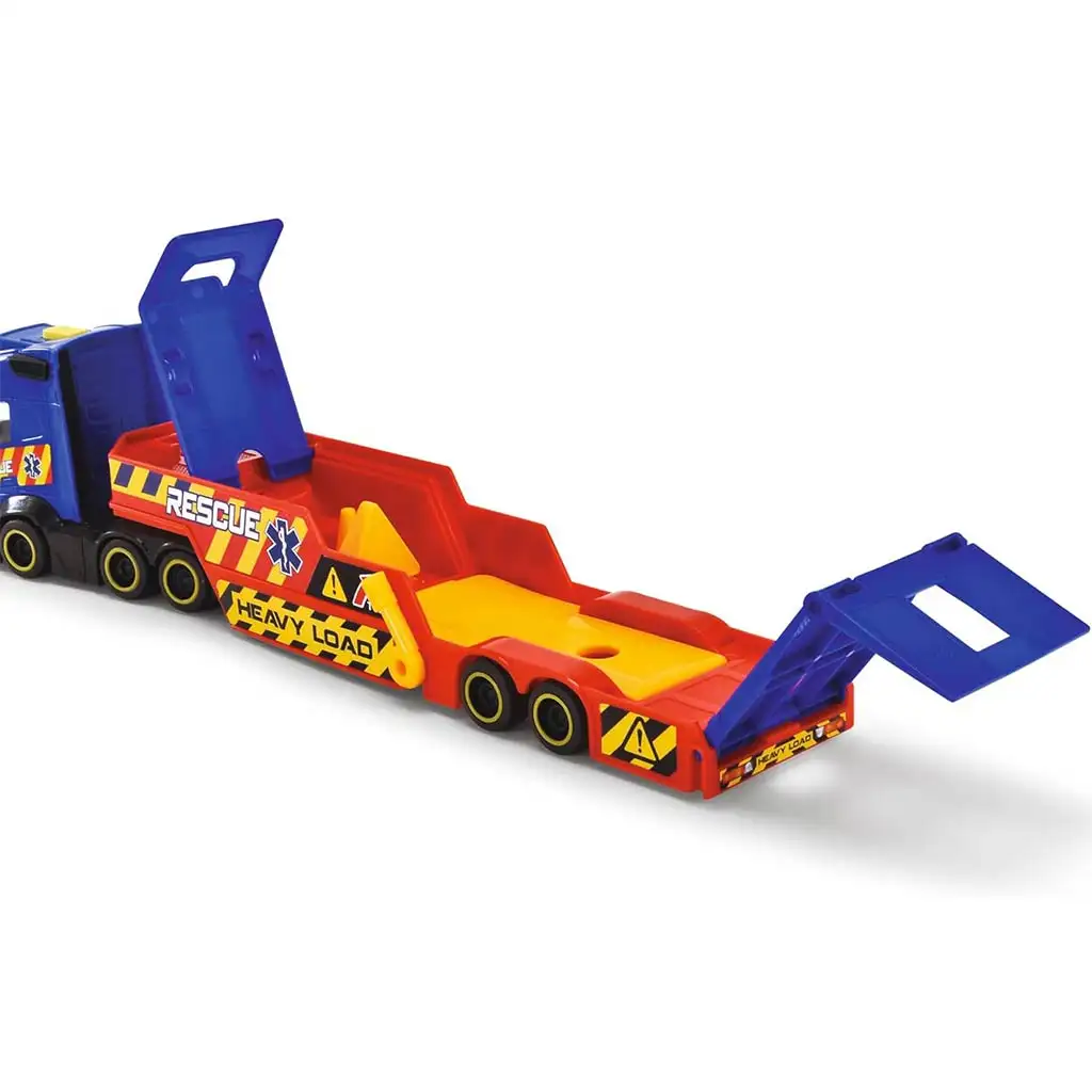 imagen de Camión de rescate con helicóptero y coche - Dickie Toys 2