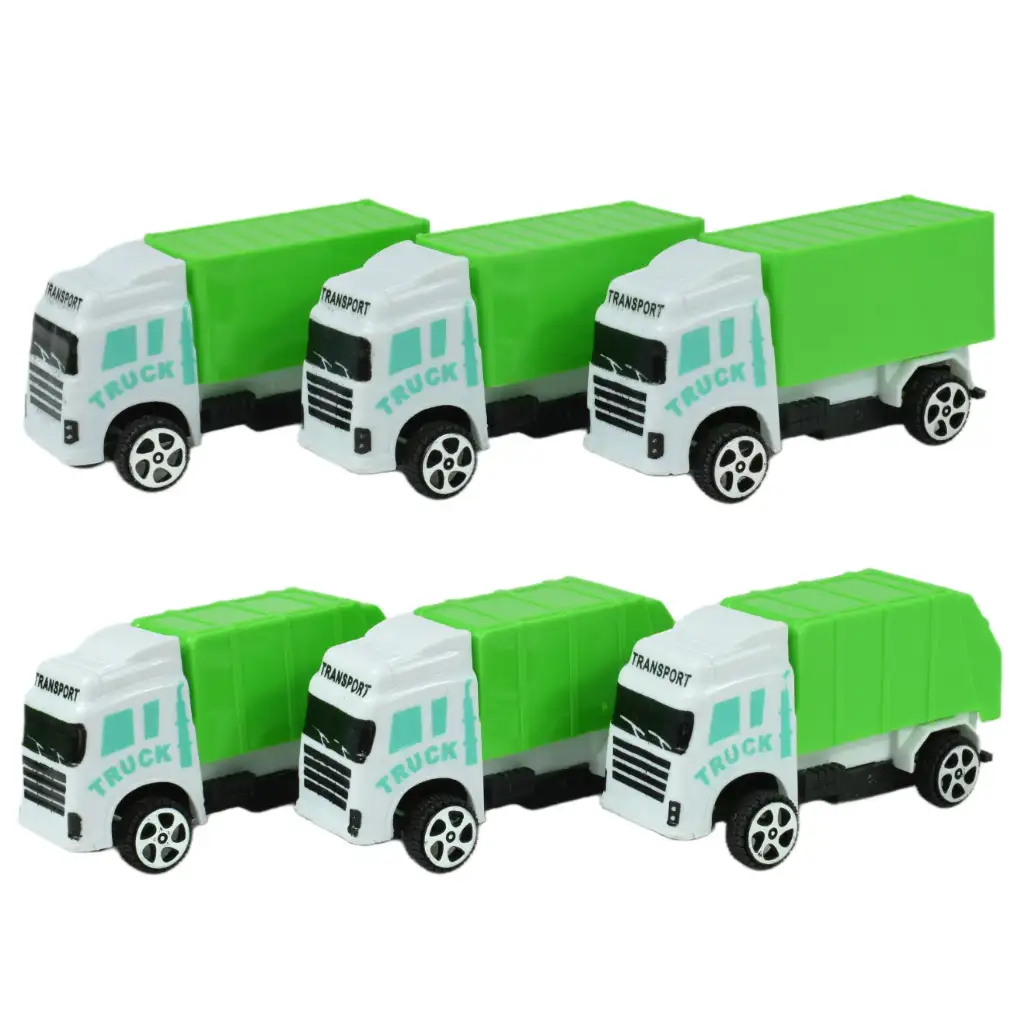 imagen de Camión de saneamiento: set de camiones de basura de 12 piezas 1/64 3