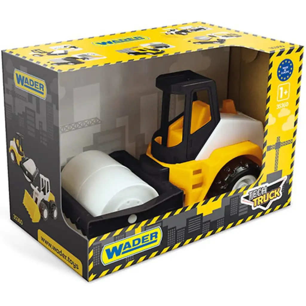 imagen de Camión de Tech Truck con rodillo en caja 24cm - Wader 1