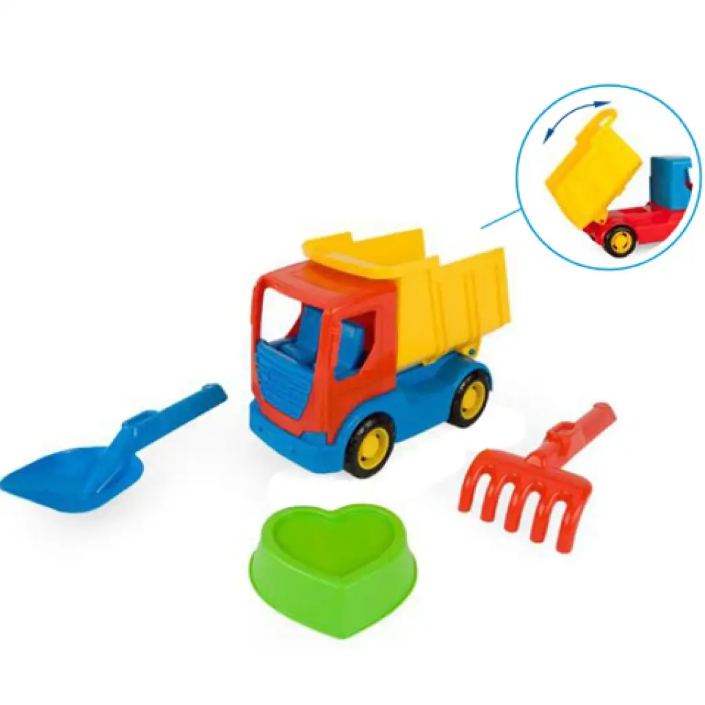imagen de Camión de Tech Truck Dumper con set de arena 23cm - Wader 1