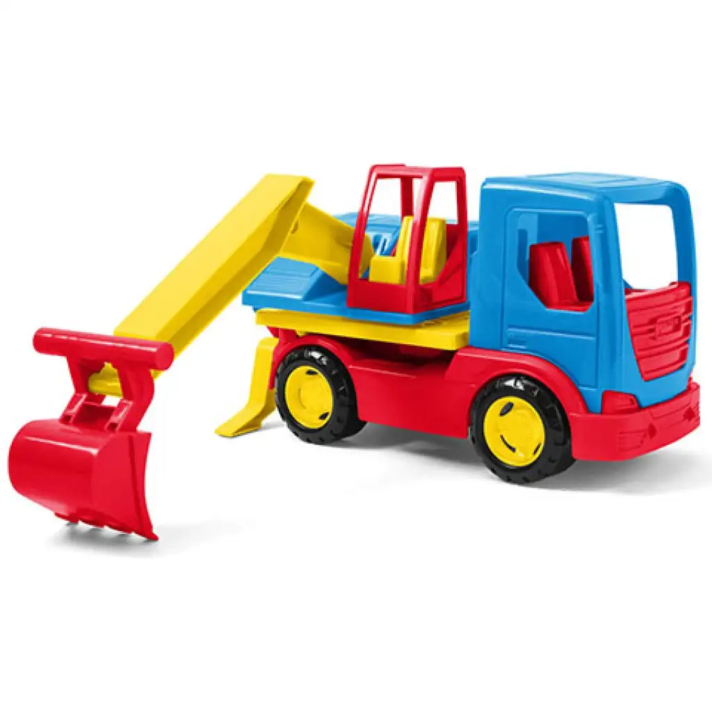 imagen de Camión de Tech Truck excavadora de colores 27cm - Wader 1
