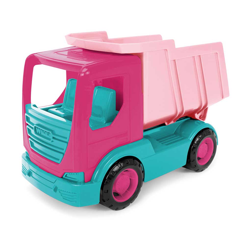 imagen de Camión de tecnología volquete rosa 23cm - Wader 1