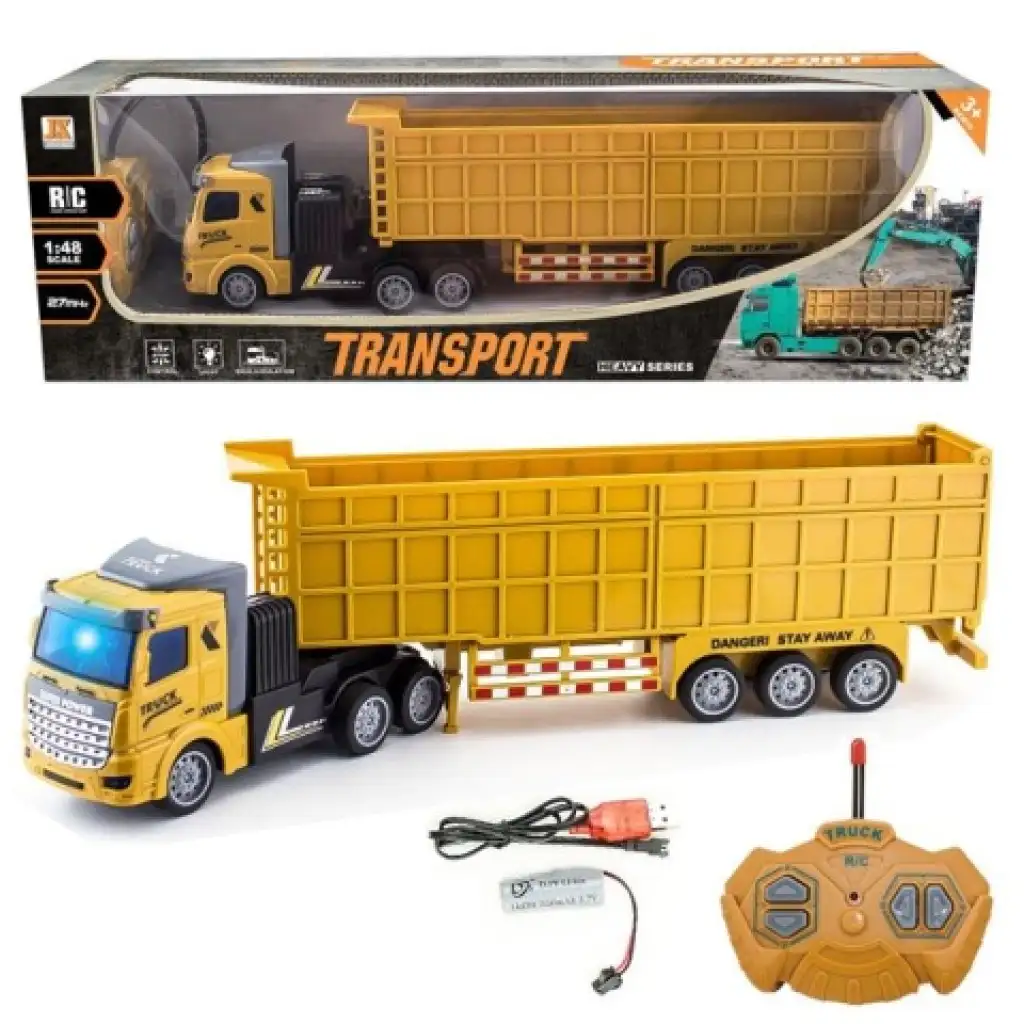 imagen de Camión de transporte de piedra RC a control remoto 1/48 27mHz 1