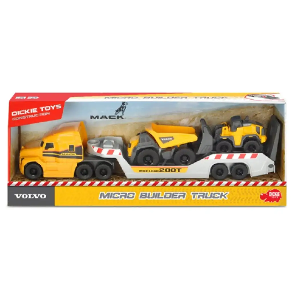 imagen de Camión Mack Volvo Micro Builder 32cm - Dickie Toys 1