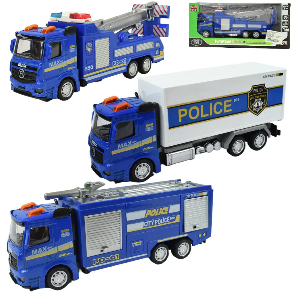imagen de Camión Mágico: Camión de policía con rueda de lanzamiento en varias versiones de 20 cm 6