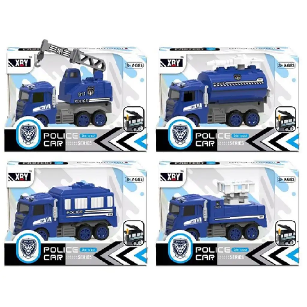 imagen de Camión policial azul y blanco en varias versiones 2