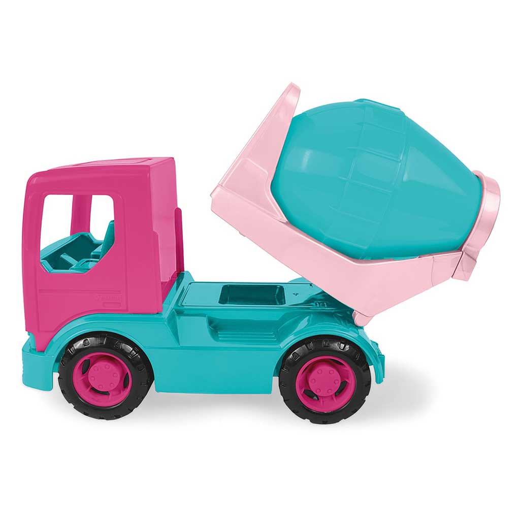 imagen de Camión técnico mezcladora de cemento rosa 25cm - Wader 1