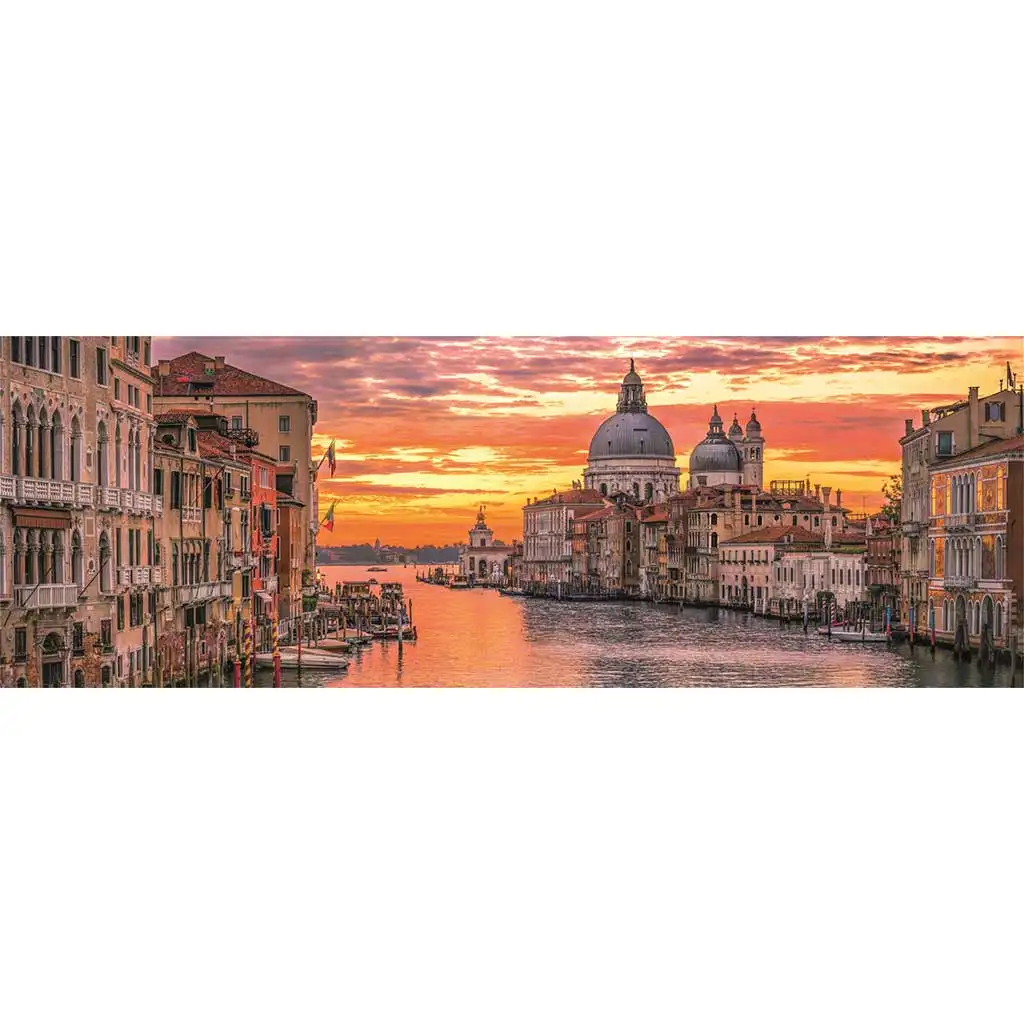 imagen de Canal Grande, Venecia rompecabezas panorámico HQC de 1000 piezas 98x33cm - Clementoni 2