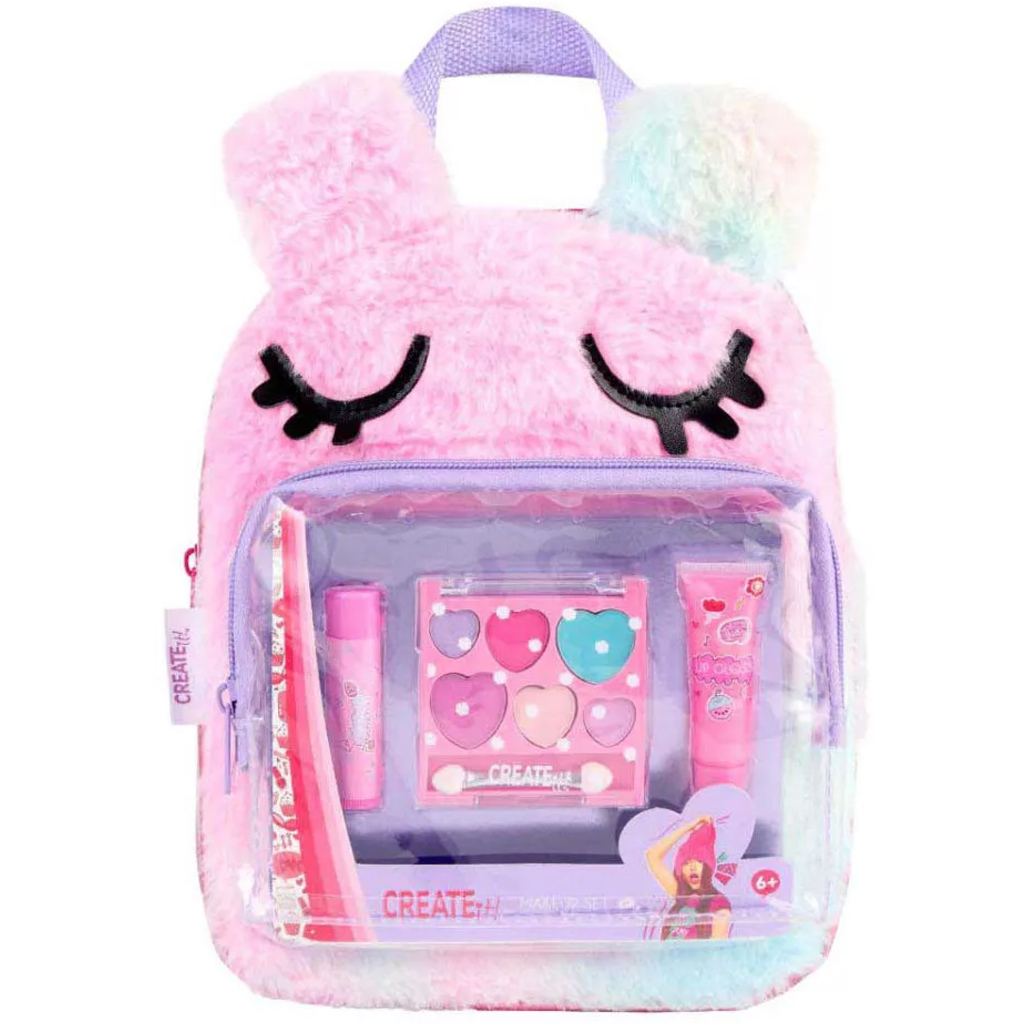 imagen de Canenco: ¡Crea! Kit de maquillaje en mochila peluda 1