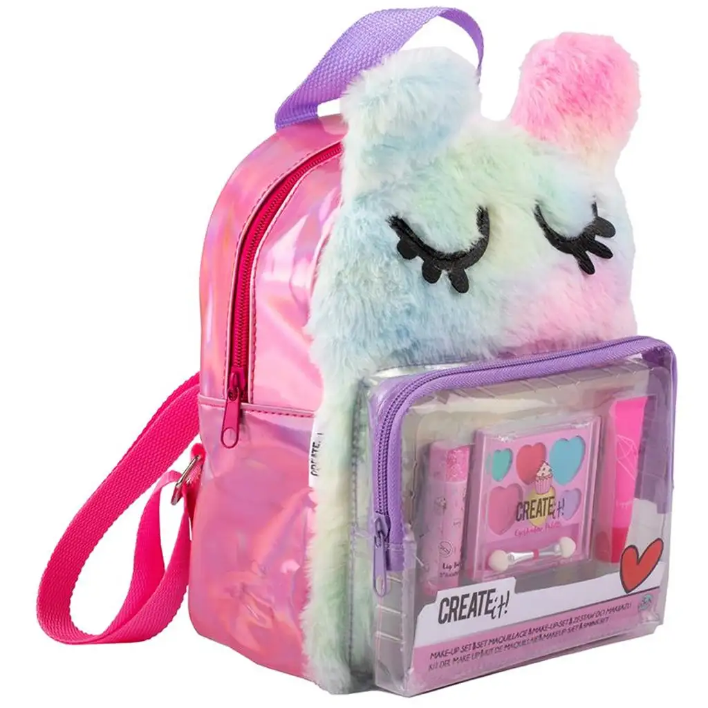 imagen de Canenco: Create It! Kit de maquillaje en mochila de peluche 1
