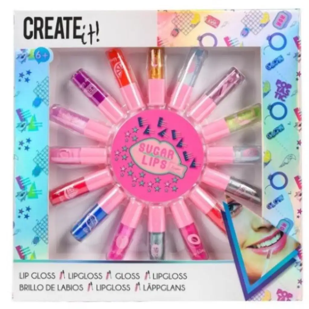 imagen de Canenco: Create It! Mini brillo labial set de 16 piezas 1