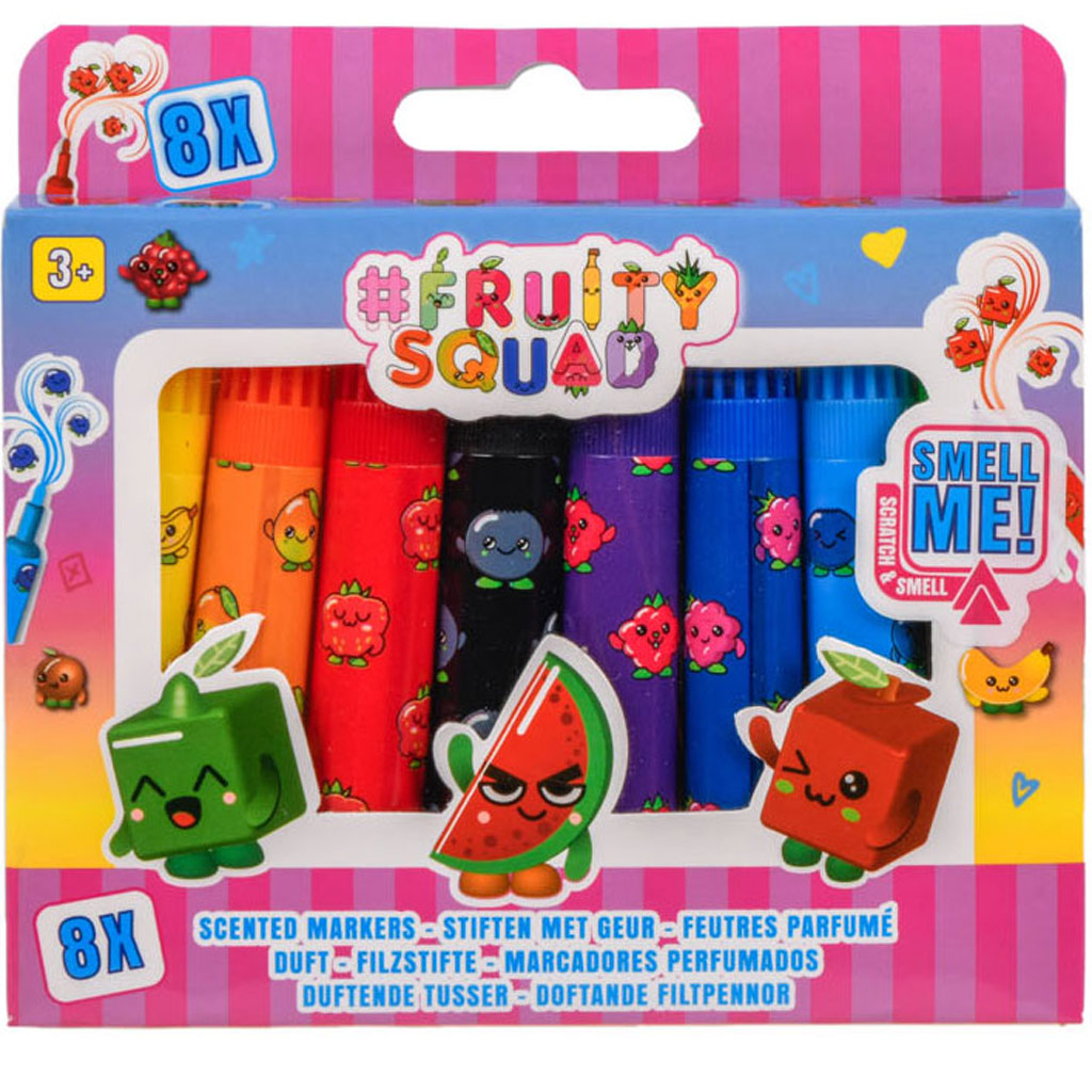imagen de Canenco: FruitySquad rotuladores mini aromáticos, 8ud 1