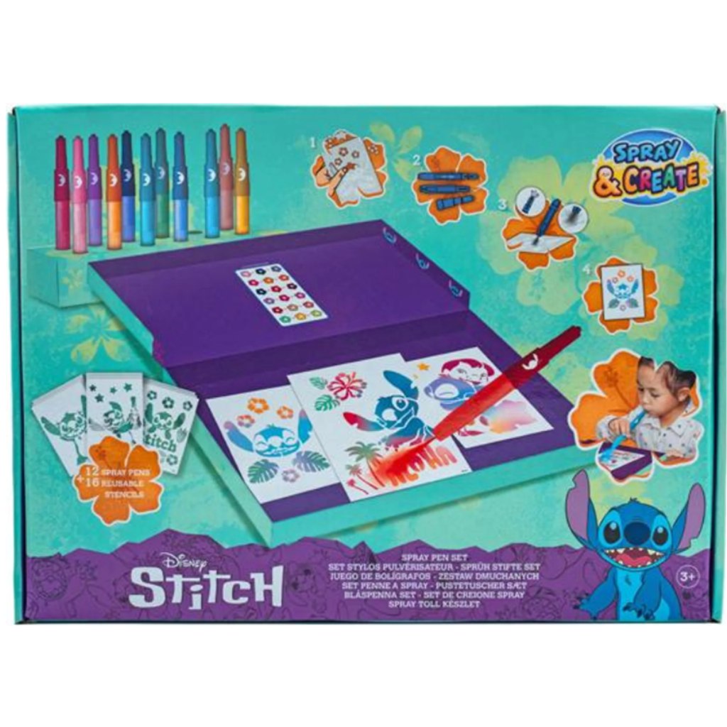 imagen de Canenco: Set de colorear de Stitch con rotulador de spray 1
