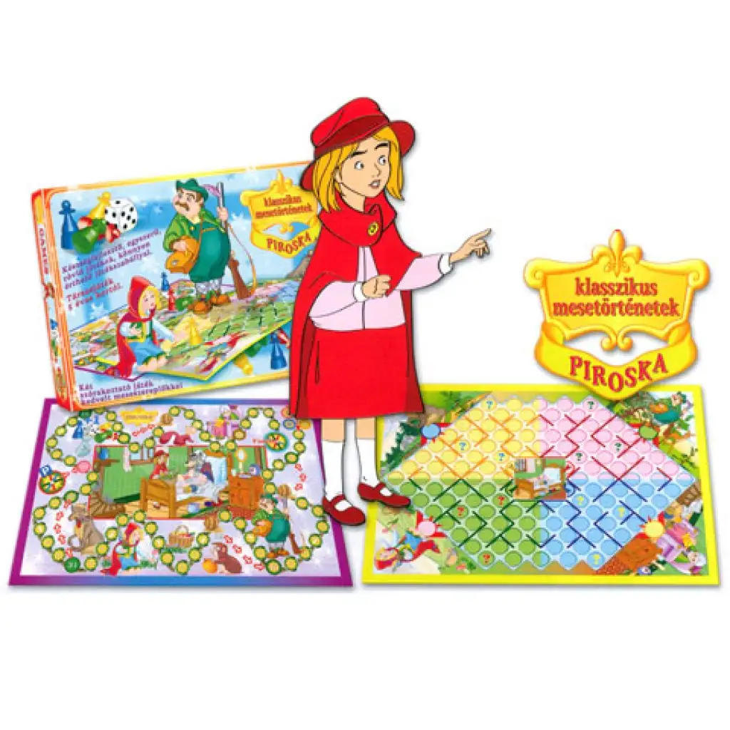 imagen de Caperucita Roja y el lobo juego de mesa - D-Toys 1