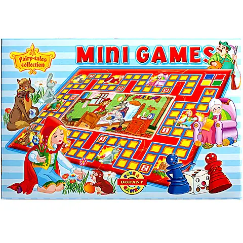 imagen de Caperucita Roja y el Lobo mini juego de mesa - D-Toys 1