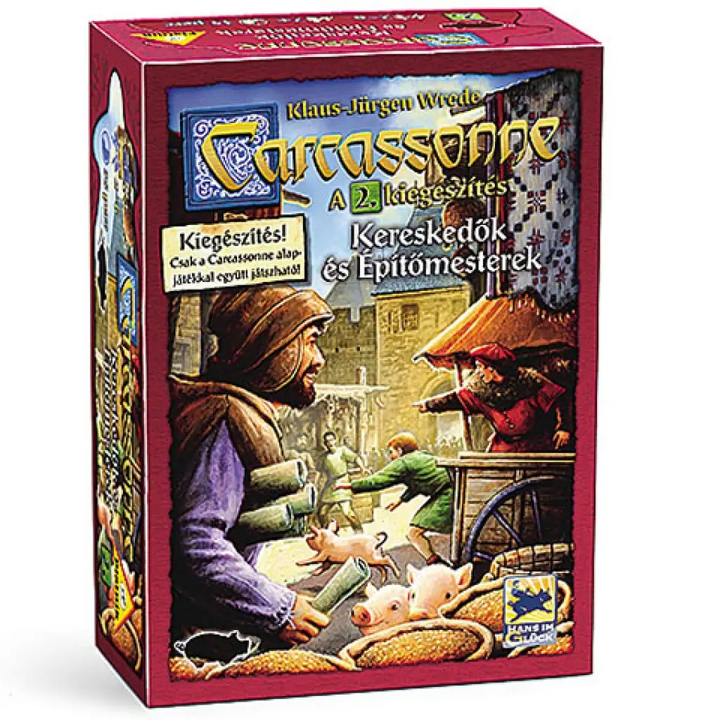 imagen de Carcassonne: Comerciantes y constructores expansión del juego de mesa - Piatnik 1