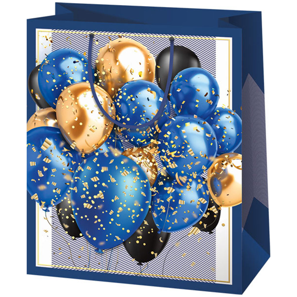 imagen de Cardex: Bolsa de regalo exclusiva de tamaño normal con globos 11x15x6cm 1