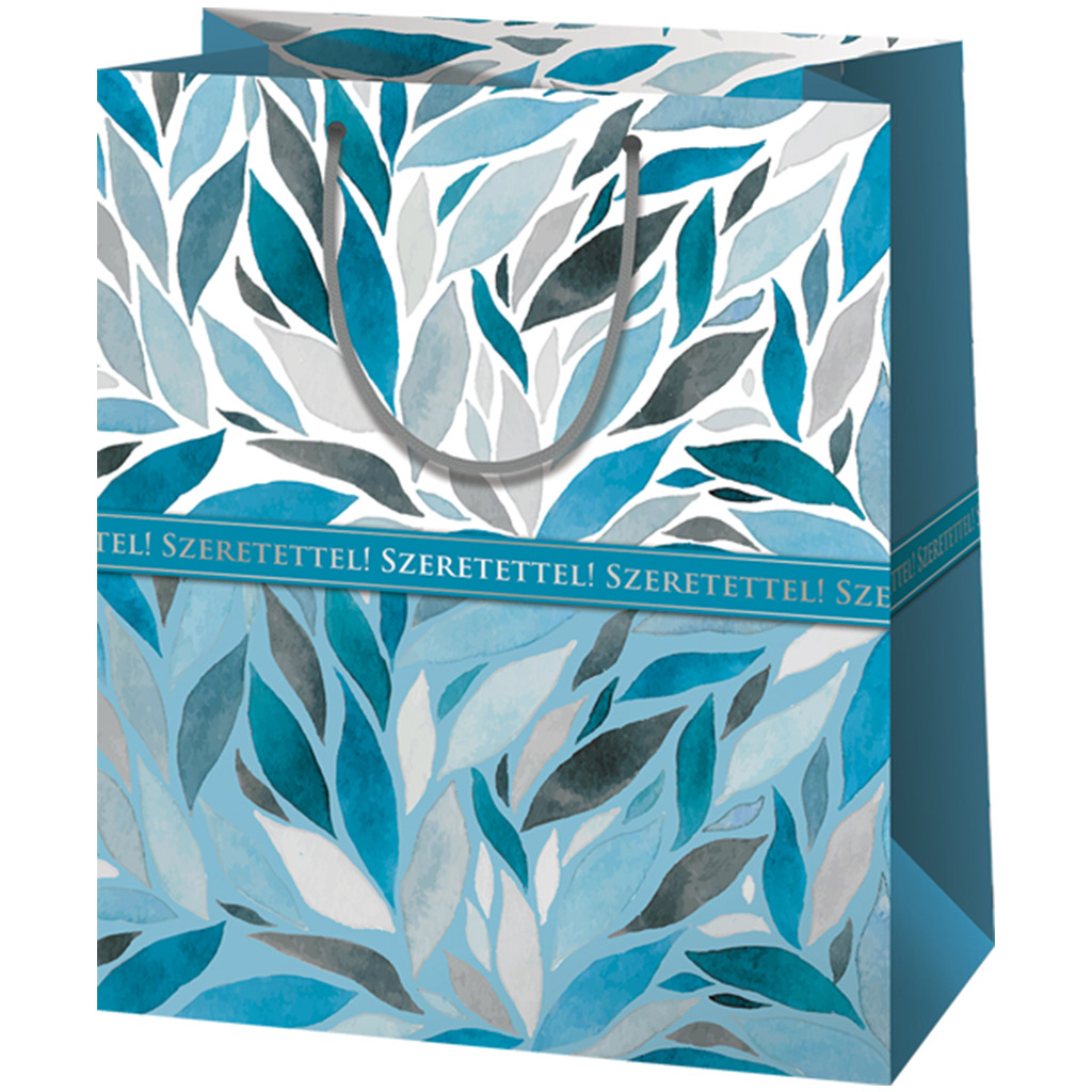 imagen de Cardex: ¡Bolsa de regalo gigante con la inscripción en azul 'Con cariño!' 33x15x44cm 1