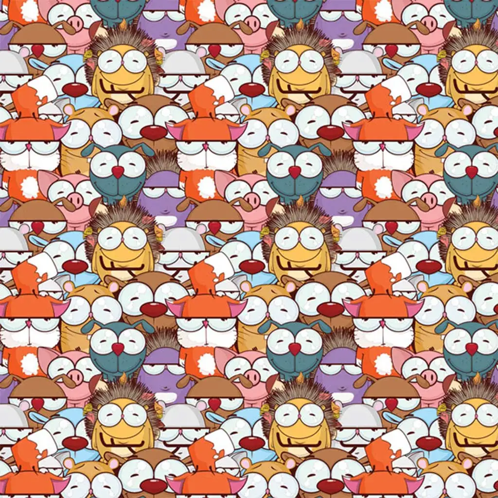 imagen de Cardex: Papel de regalo de animales de dibujos animados 100x70cm 1