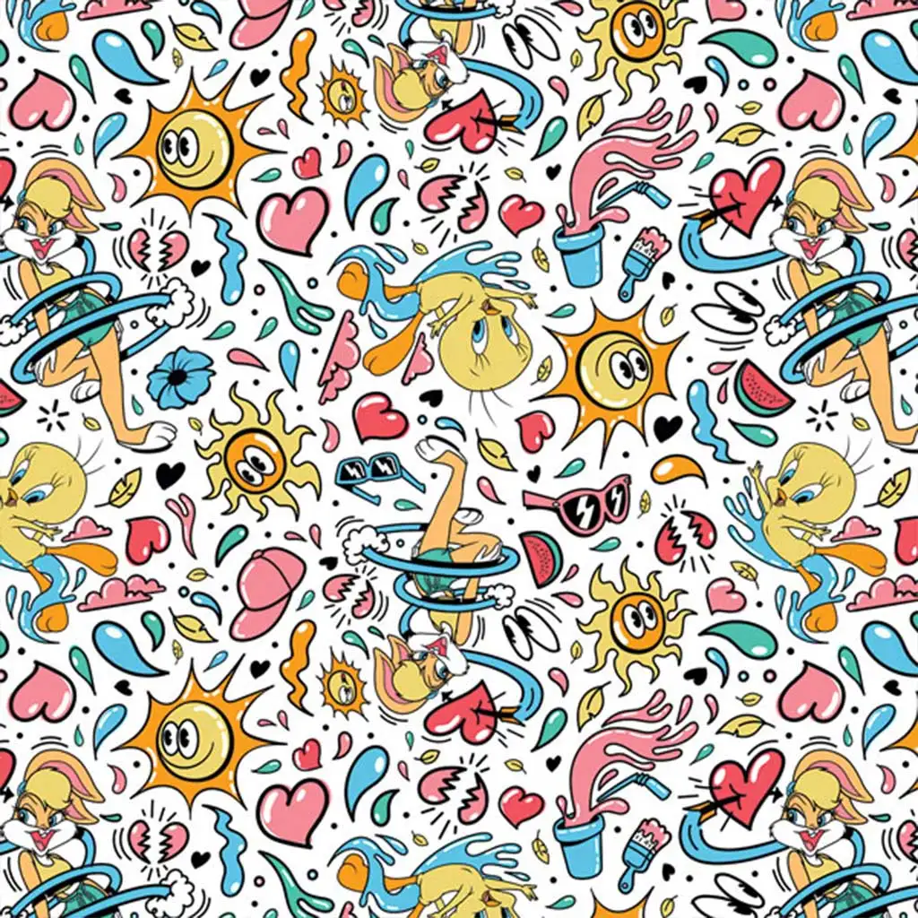 imagen de Cardex: Papel de regalo exclusivo de Bugs Bunny y Tapsi Hapsi 100x70cm 1