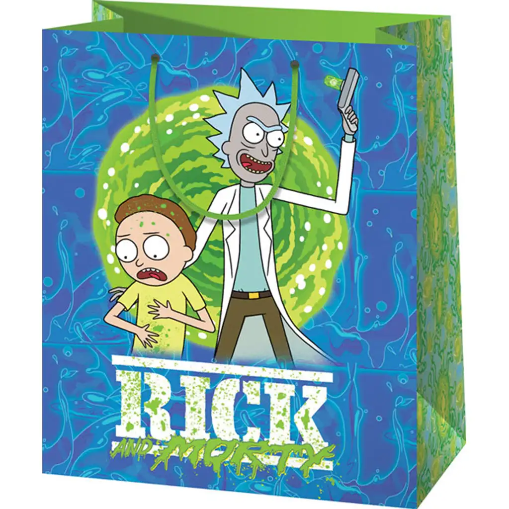 imagen de Cardex: Rick y Morty bolsa de regalo exclusiva mediana 17x10x23cm 1